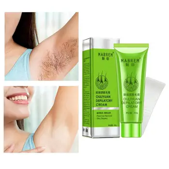 

40g Painless Depilatory Hair Removal Cream Whole Body Leg Armpit Unisex Moisturizing Non-Irritating Hair Growth Inhibitor Cream