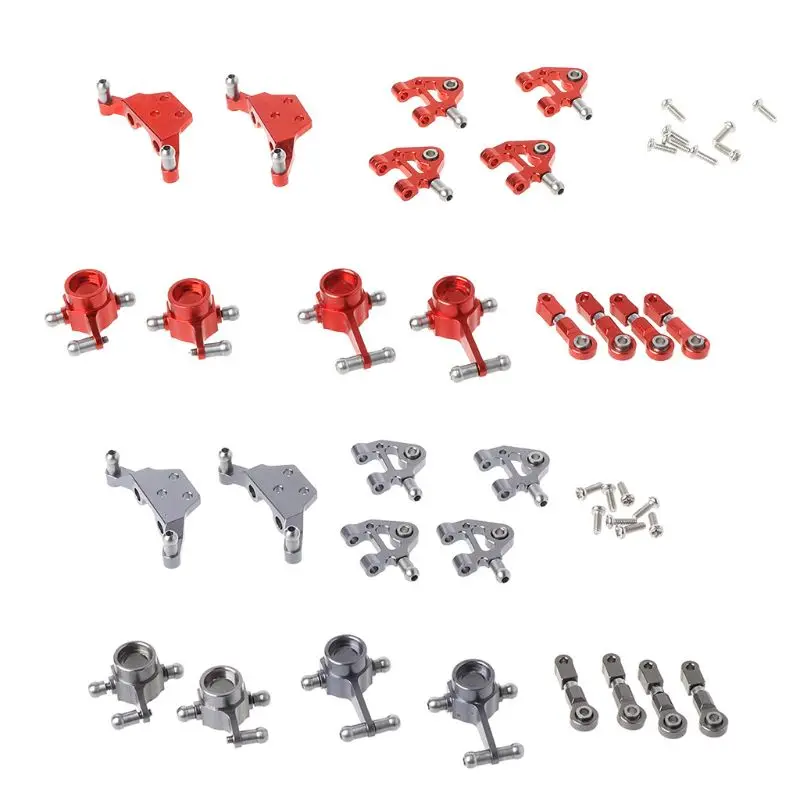 

Metal Upgraded Parts Steering Cup Swing Arm Shock Absorber Plate Set for Wltoys P929 P939 K969 K979 K989 K999 1/28 RC Car
