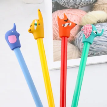 

50PCS Creative Cute Abstract Animal Gel Pen Black Signature Pen Student Prize Neutral Pen 0.5mm Stationery