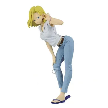 

Original Banpresto Dragon ball Z Figure Glitter & Glamours Special Color Android 18 #2 Figurals Brinquedos