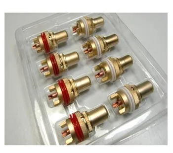 

Copper core sand gold RCA input terminal RCA input socket 1 pair