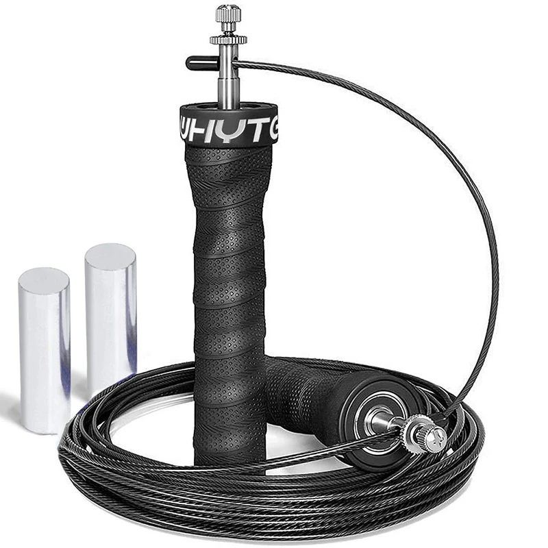 Fitness Speed Weighted Jump Rope Set Adjustable Skipping Ropes Pro Ball