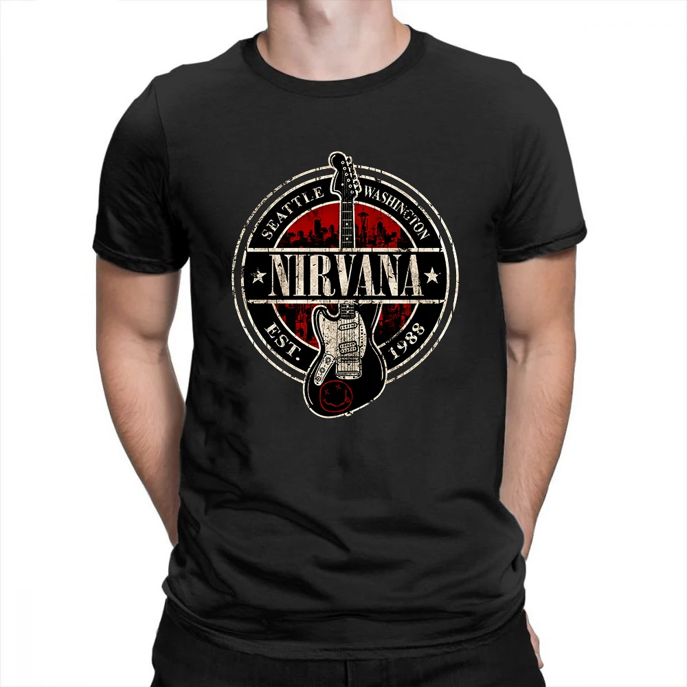 NIRVANA футболка Est 1988 Марка с гитарой новая аутентичная s m l xl 2XL