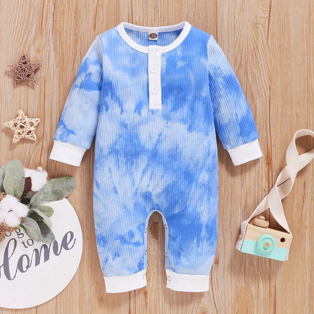 

2020 Baby Spring Autumn Clothing Newborn Infant Baby Boy Girl Cotton Print Romper Jumpsuit Single Breasted Clothes Warm Outfit