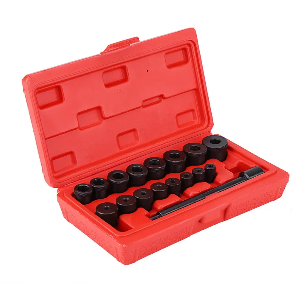 17Pcs/set Metal Centring Mandrel Clutch Tool Clutch Installing Tool Coupling Spine Set Clutch Alignment Tool Kit Car Accessories