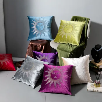 

45x45cm Sun god Sofa Pillowcase Pink Cushion Cover Throw Pillow Case Home Sofa Bed Chair Decoration 17.72x 17.72inch