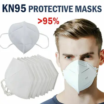 

10Pcs Women's Mask 95% Filtration Mouth Masks 3-Layer Outdoor Protection Mask FDA CE