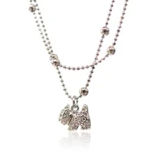 Покрытая стразами щенок Кристальный колокольчик многоярусный ножной браслет женский корейский стиль моды красный канат Европа и Америка Ретро стиль