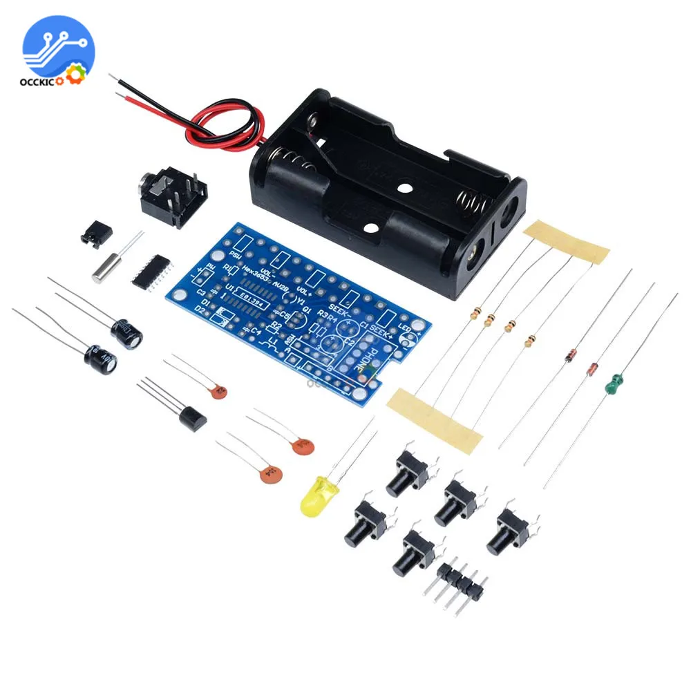 Комплект беспроводного мини FM радиоприемника 76 108 МГц 1 8 в пост. Тока|kit audio|kit kitskit