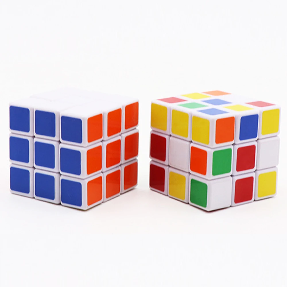 Быстрая ABS цветной 3X3X3 волшебный куб 2 шт. в упаковке
