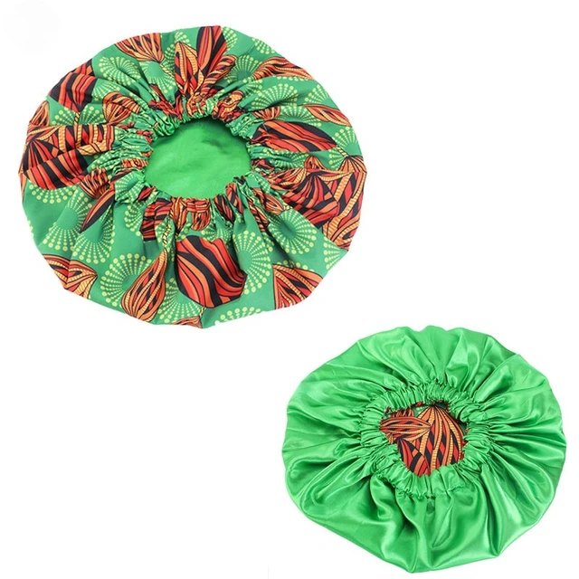 New Extra Large Satin Lined Bonnet Women Big Size Beauty Print Satin Silk Bonnet Sleep Night Cap Head Cover Bonnet Hat Wholesale style434-12