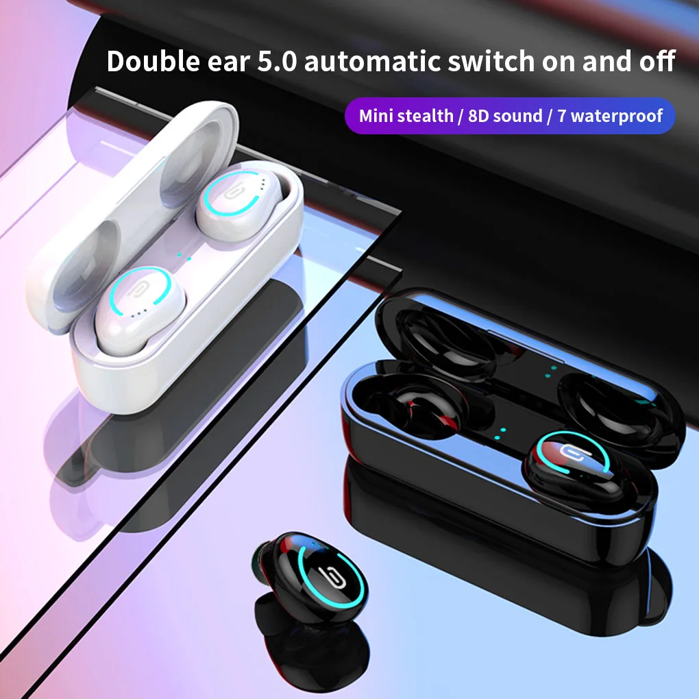 Jual Mini Wireless Double Ear Phone 