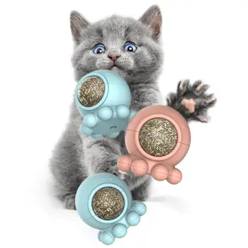 

Pet Cat Catnip Bite Resistant Toothbrush Toy Octopus Shaped Cat Interactive Toy Catnip Tooth Cleaning Teething Chewing Stick