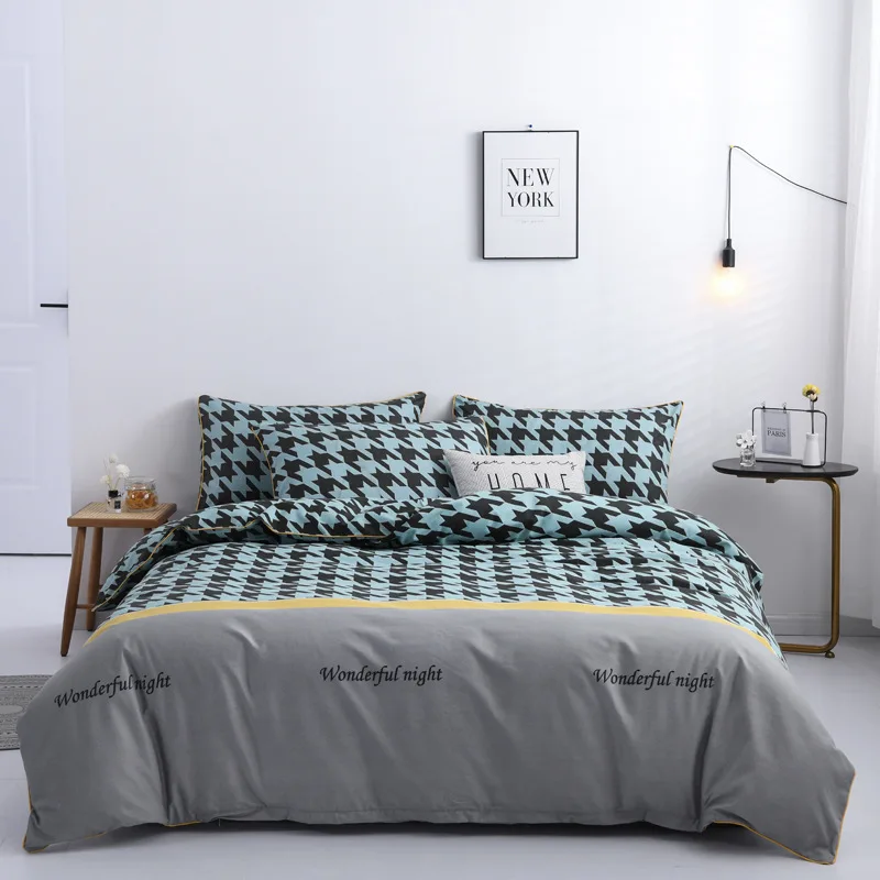 Fashion Style King Queen Twin Full Sizes Bedding Sets 4pcs Comforter Bedding Sets Quilt Duvet Cover Bed Sheet Pillowcases