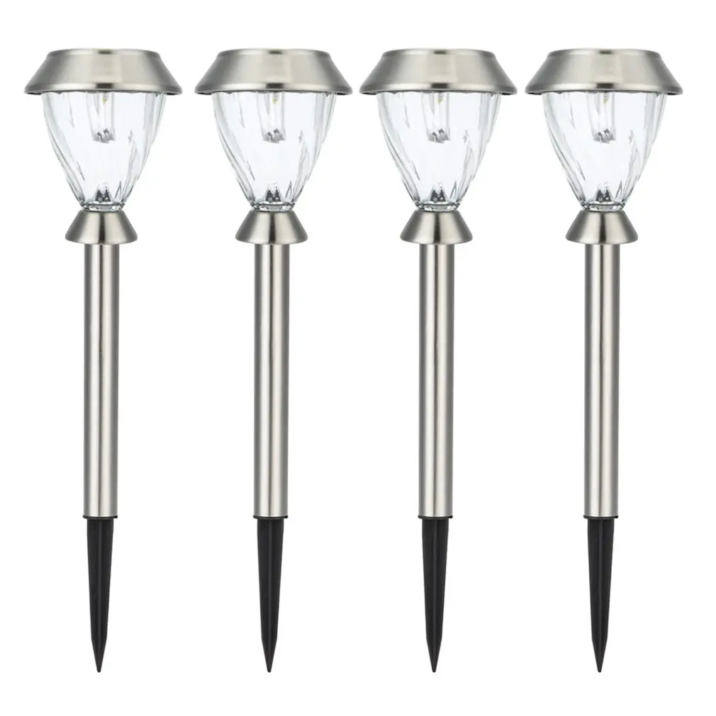 

Practical LED Outdoor Stainless Steel White/ Color Changing Solar Lawn Light Pathway Walkway Garden Lamp