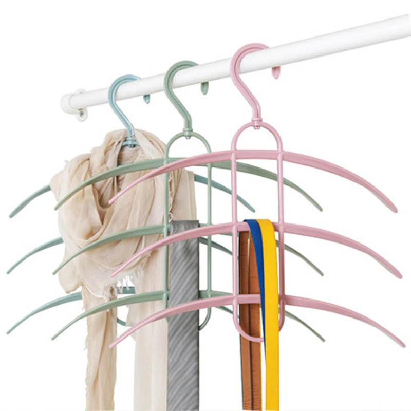 

4pcs/lot Space Saving Clothes Hangers Multi Layer Magic Coat Sweater Hanger Rack Non Slip Closet Storage Organizer for Jack Suit