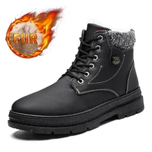Зимние ботинки для мужчин; ботильоны; повседневная обувь; Мужская зимняя обувь; зимние ботинки; сохраняющие тепло кроссовки на меху; мужская обувь