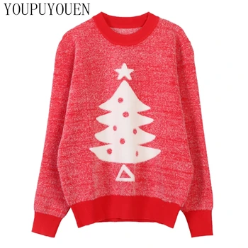 

Christmas Tree Sweater Festival Fashion Warm Autumn Winter Knit Tops Women Knitwear Pullover Casual Cute Jumper Knitted Clothes