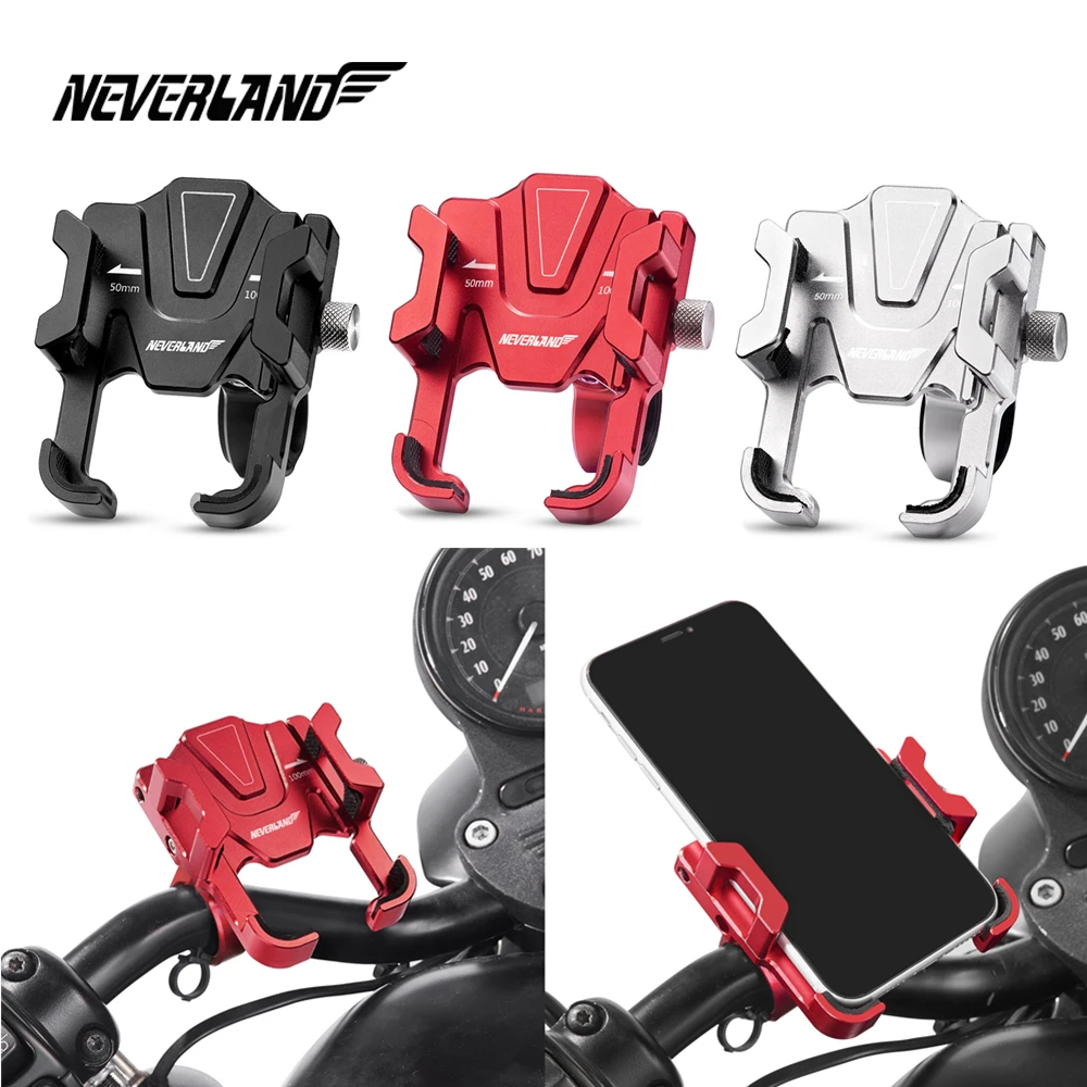 

Aluminum 22 Bicycle Phone Holder For Smartphone Adjustable Support GPS Bike Phone Stand Mount Bracket