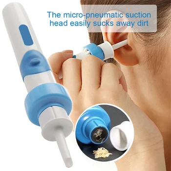 

10Pcs Electric Ear Cleaner Painless Vibration Vacuum EarWax Remover Spiral Ears Prevent Ear-pick Cleaning Device