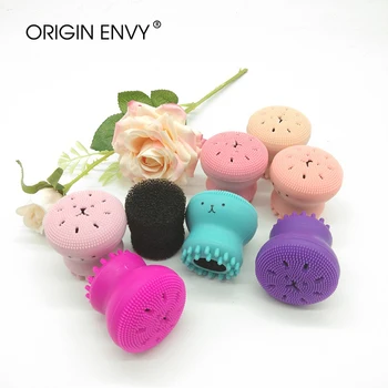 

ORIGIN ENVY 1Pcs Octopus Face Wash Brush Cleansing Instrument Silicone Manual Face Wash Multi-purpose Puff Brush Cleansing Brush