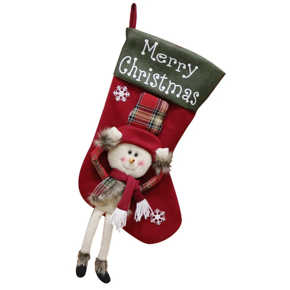 

Large size Christmas sock child gift candy bag