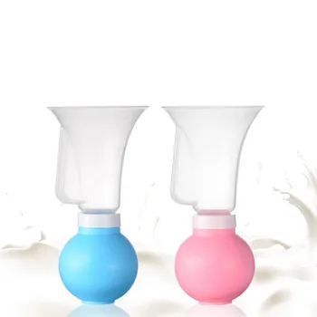 

New Simple Manual Nursing Strong Suction Reliever Breast Pumps Feeding Milk Bottle Sucking Tools Safe Silicone Breastfeeding