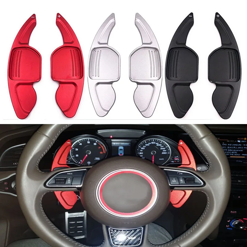 1 пара Алюминиевый Рычаг Переключения руля для AUDI A3 S3 A4 S4 B8 A5 S5 A6 S6 A8 R8 S8 Q3 Q5 Q7 TT