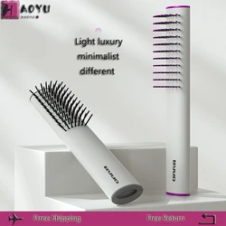 Anti perda de cabelo pente largo clipper cabelo ar menina ancinho estilo de cabelo massagem salão de beleza escova doméstica portátil magic rib pente