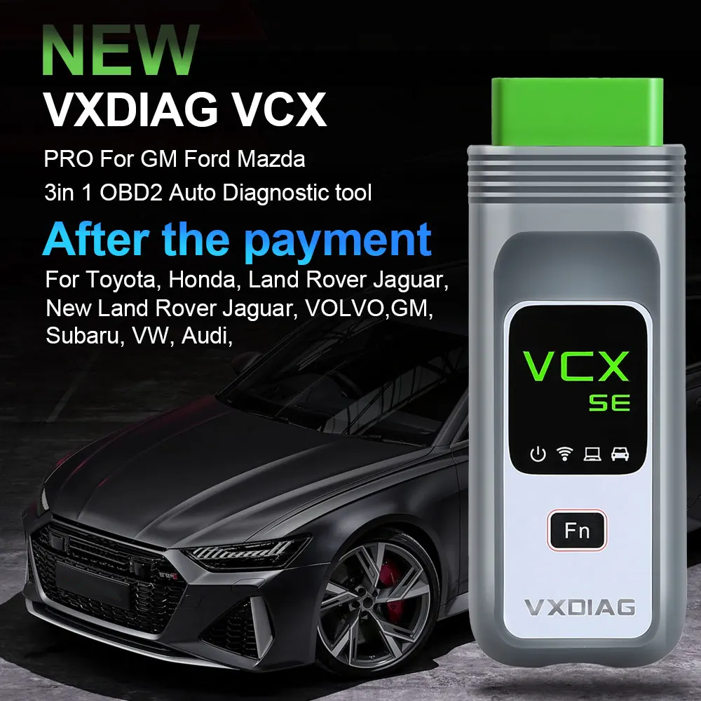Диагностический инструмент VXDIAG VCX SE PRO NANO OBD2 с 3 бесплатными авторизационными