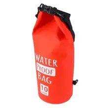 Водонепроницаемый двойной наплечный мешок 10л портативный рюкзак для каякинга пляж рафтинг катание на лодках Пешие прогулки Кемпинг и рыбалка(красный