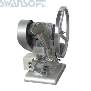 

SWANSOFT TDP1.5 Single Tablet Punch Die Press Machine Sugar Pill Machine Candy Stamping Making Pressing Mold Making Machine