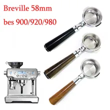 

Breville 58mm BES900/920/980 Filter Coffee Bottomless Portafilter Stainless Steel Replacement Filter Basket Cafe Coffee tools