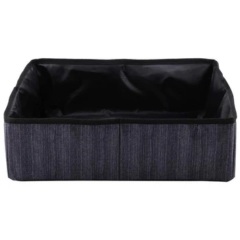 

Cat Litter Box, Sturdy Durable Nylon Folding Pet Litter, for Outdoors for Cats Camping Travel