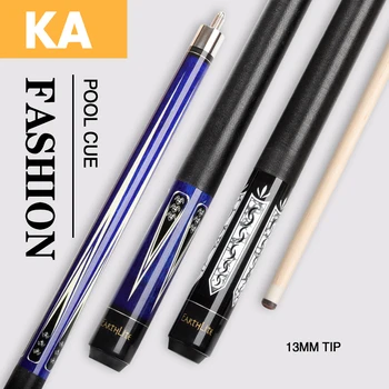 

CRICAL KA-1/2 Pool Cue Billiard Stick 13mm Black Thunder Tip Hard Maple Stick Handmade Irish Linen Wrap18 teeth Joint 147cm Cue