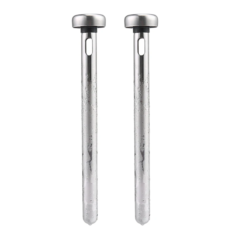 

2Pcs/Set Stainless Steel Beer Chiller Stick Beer Cooler Wiskey Wine Cooler Cooling Rods Bar Ice Stick Barware Kitchen Tools