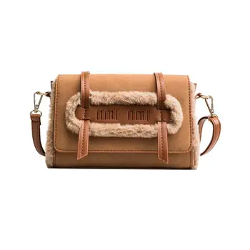 

WoMan Shoulder Bag PU Leather Rough Surface Sweet Lady Handbag