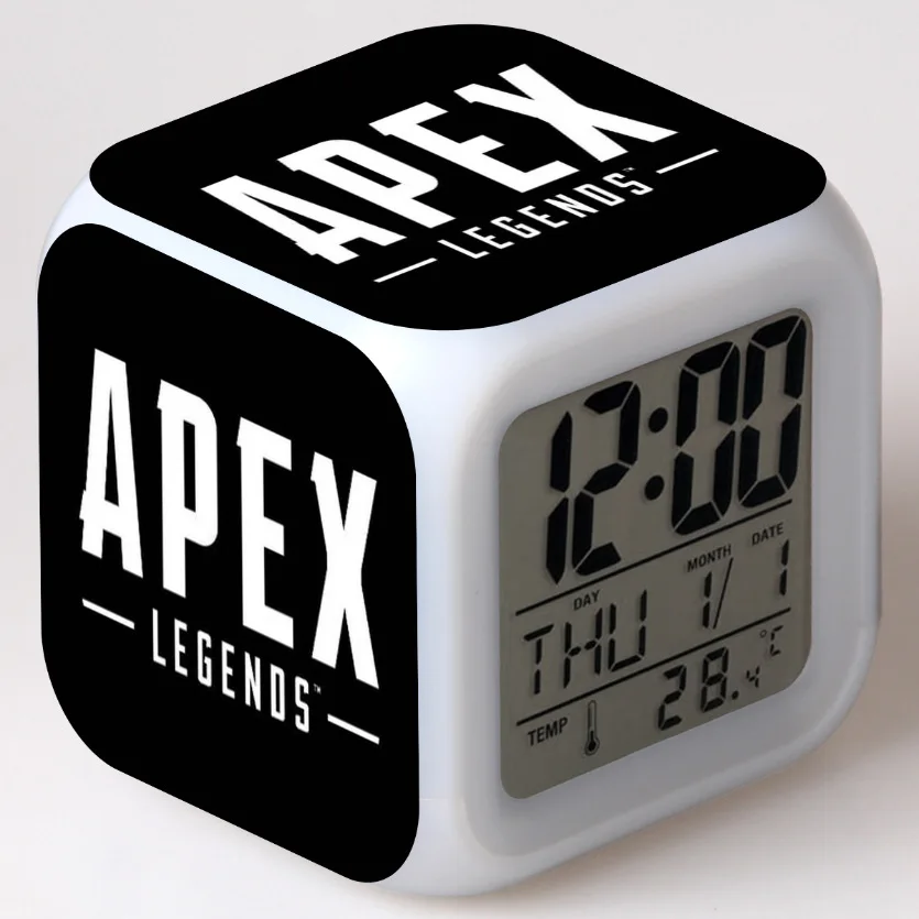 16 Apex Legends светодиодный Будильник мультфильм Цифровой Детский будильник игрушки Пробуждение свет светодиодный часы-будильник стол Reveil Wekker - Цвет: 16