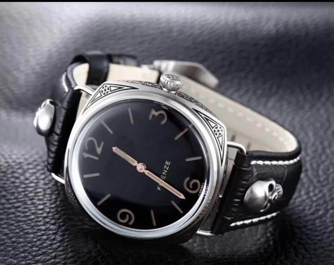 

Luxury Brand New Men Automatic Mechanical Sapphire Stainless Steel Watches Silver Black Leather Shantou Luminous 10 Days AAA+