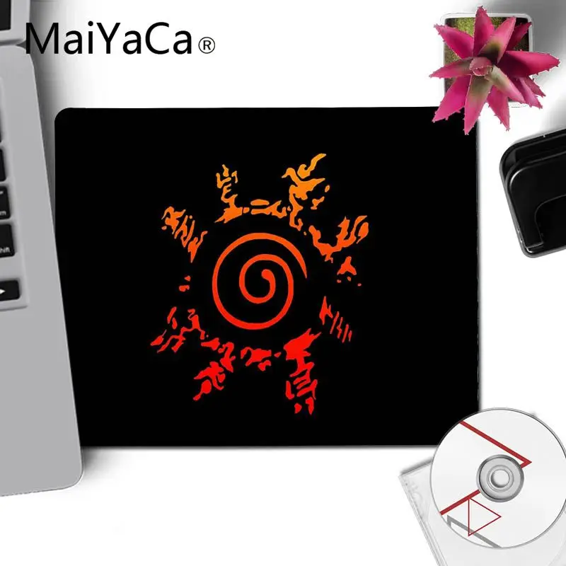 MaiYaCa, простой дизайн, Наруто, резиновый коврик для мыши, игровой, нескользящий, для ноутбука, компьютера, ПК, игровой коврик для мыши, коврик для геймера, Настольный коврик - Цвет: No Lock Edge18x22cm