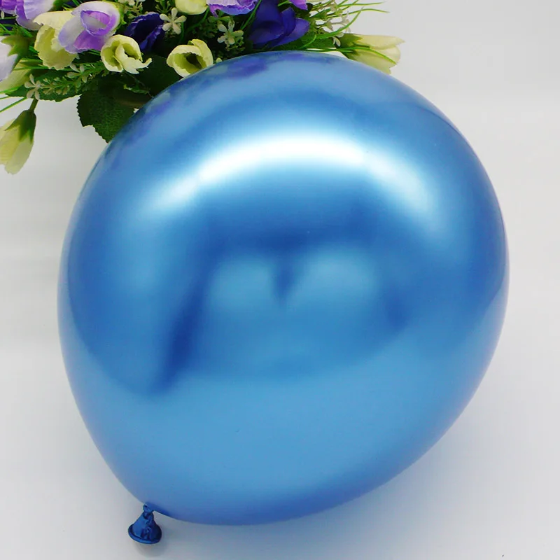 12inch metal blue 10 шт. металлические золотистые Серебристые шары чернильные синие латексные шары для свадьбы и дня рождения вечерние украшения праздничные принадлежности воздушный шар - Цвет: 12inch metal blue