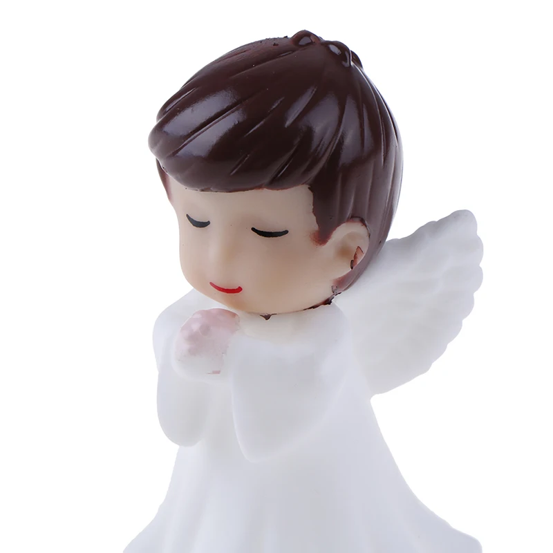 Angels Figurines Miniature Well Workmanship Odorless Sculpture Ornament Decoration Desktop Car Garden Cake 2 Pcs miniature figurines miniature ornament
