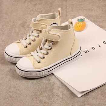 

Boys Sneakers Canvas Shoes Kids Girls Fashion Boys Casual Shoes Mid-top Breathable Comfortable Spring Autumn SY081