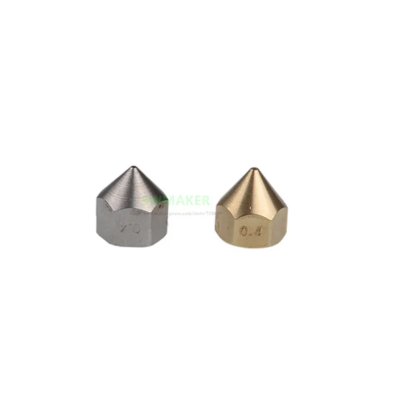Substituição de Bronze Bocal 0.2 mm 0.4 mm 0.6 mm M6x0.75 para Cima Mini Plus2 Caixa Caixa Mais Up300 Acessórios da Impressora 3d up Marca Bico Peças - Imagem 2