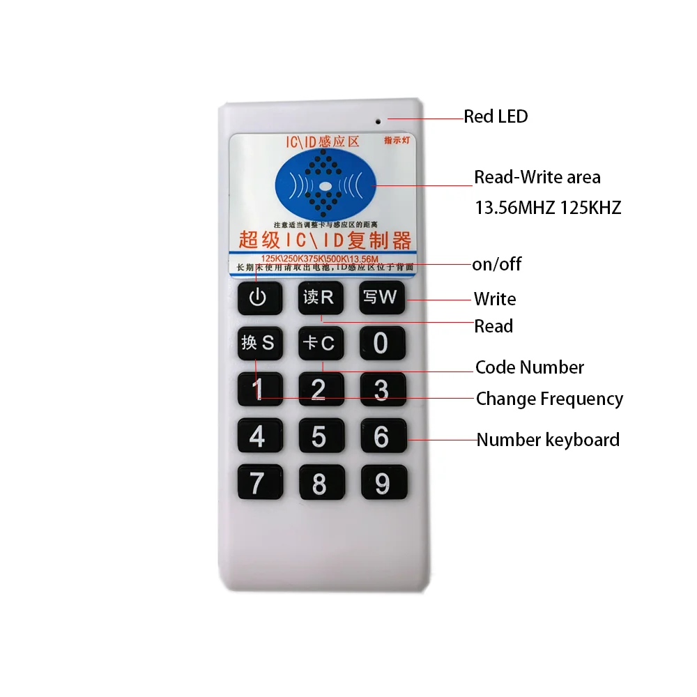 125 кГц 13 56 МГц Частота RFID Копир ID IC карта репликатор читатель писатель копия