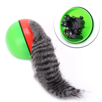 

Dog Cat Weasel Motorized Funny Rolling Ball Jump Moving Alive Pet Funny Toys