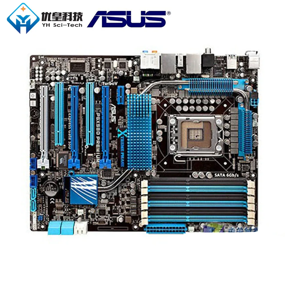 Оригинальная б/у настольная Материнская плата Intel X85 Asus P6X58D Premium Socket LGA 1366 Core i7/i5/i3/Pentium/Celeron DDR3 24G ATX