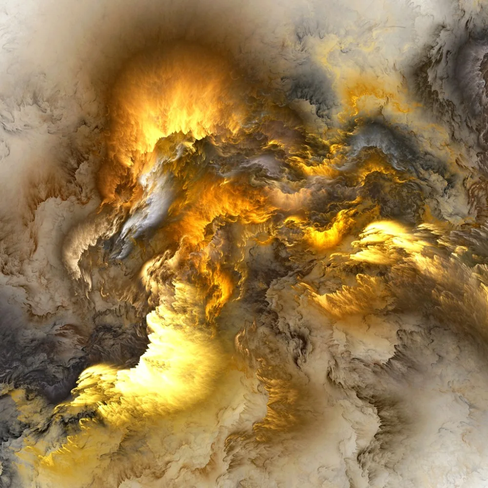 大气梦幻抽象云彩3D地板