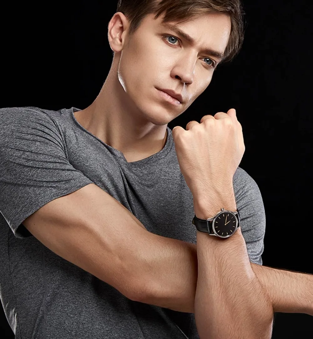 Xiaomi Mijia 40 мм Смарт часы 5 АТМ водонепроницаемый Скрытый дисплей спортивные умные часы 7 дней батарея PPG пульсометр умные часы