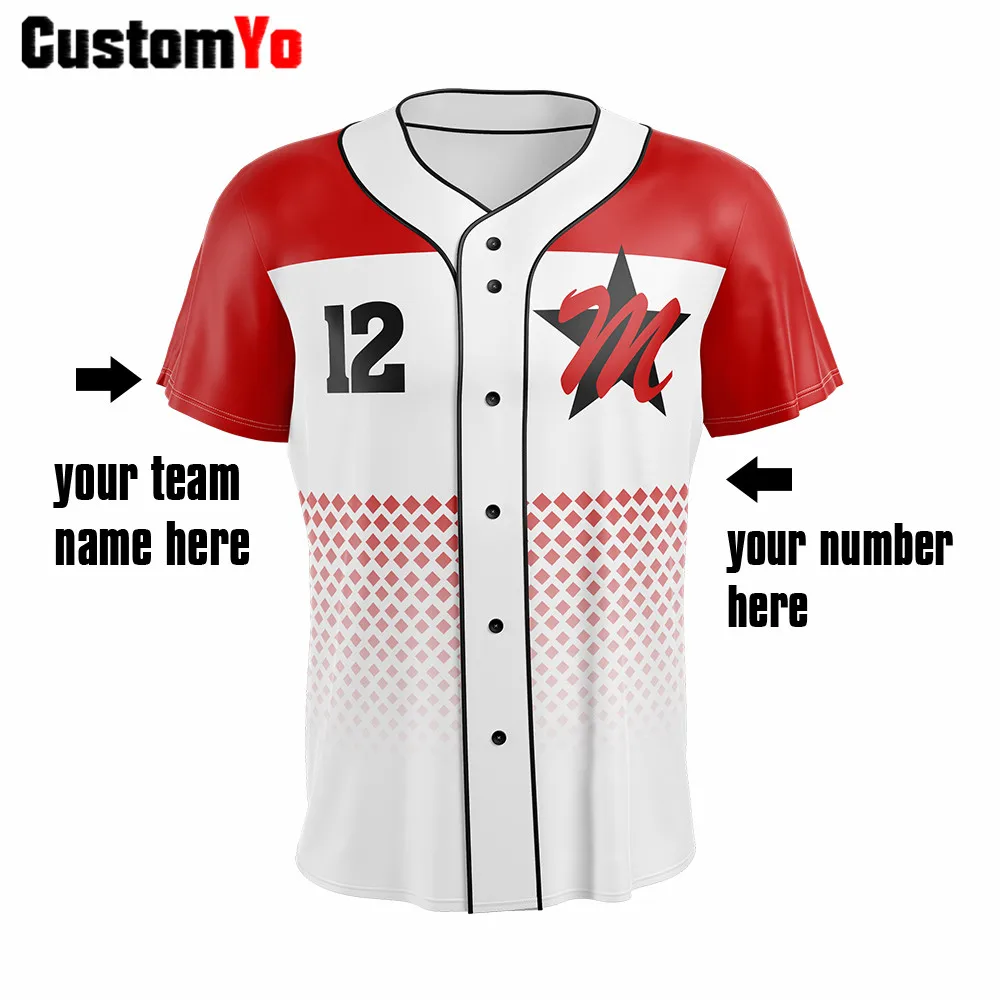 Sports Club Team Baseball Jersey Custom 